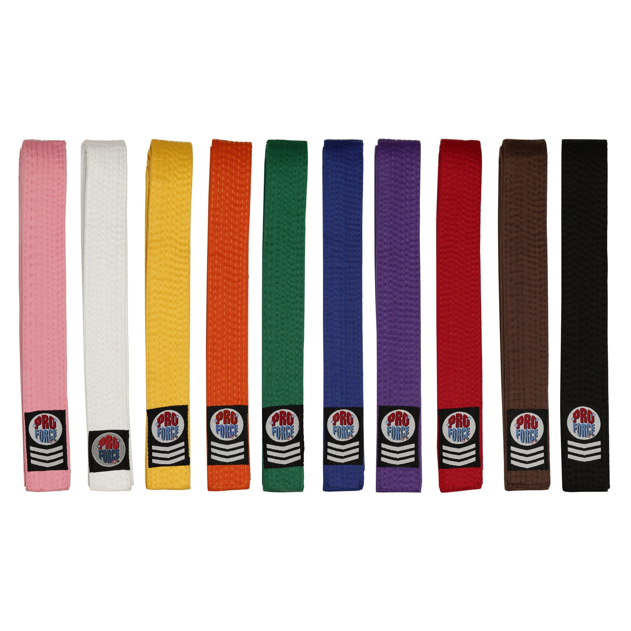 ProForce 1.75 quot Double Wrap Solid Karate Belt