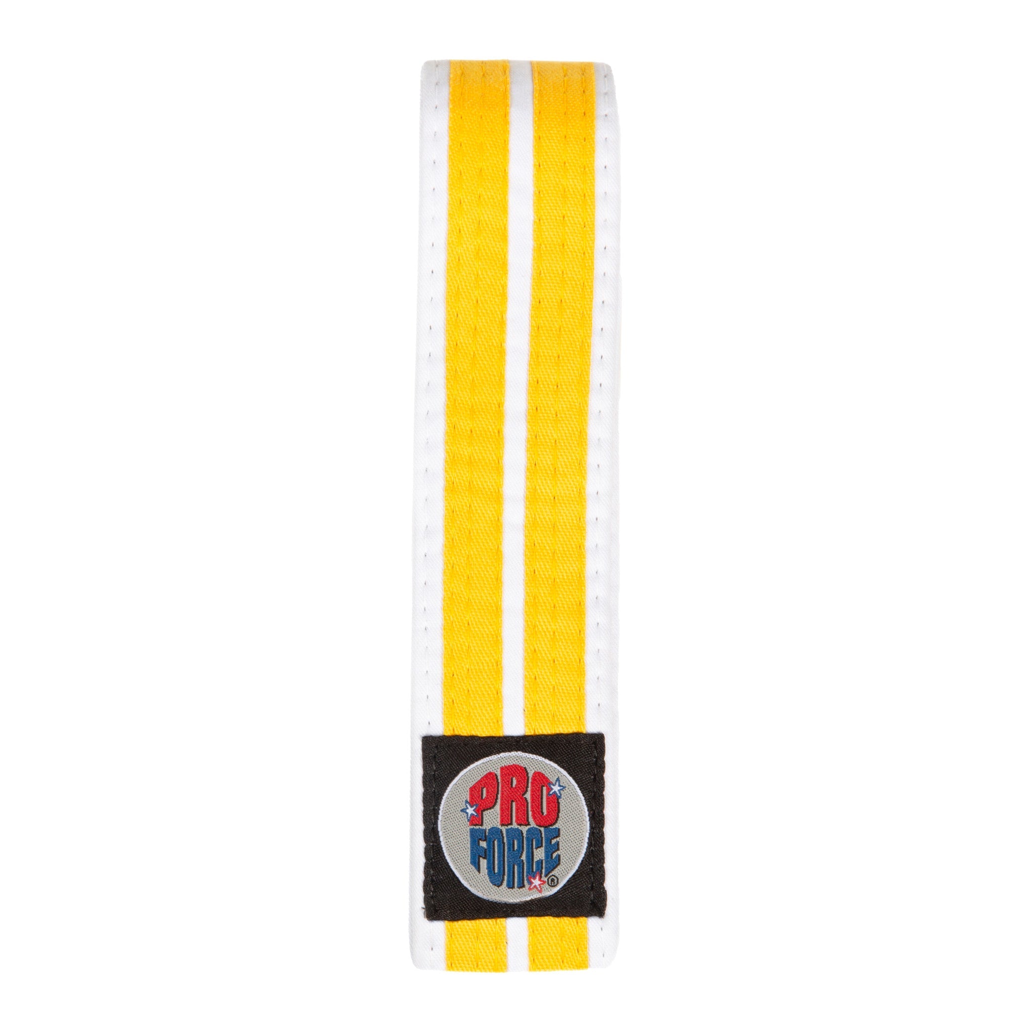 White belt yellow stripe top