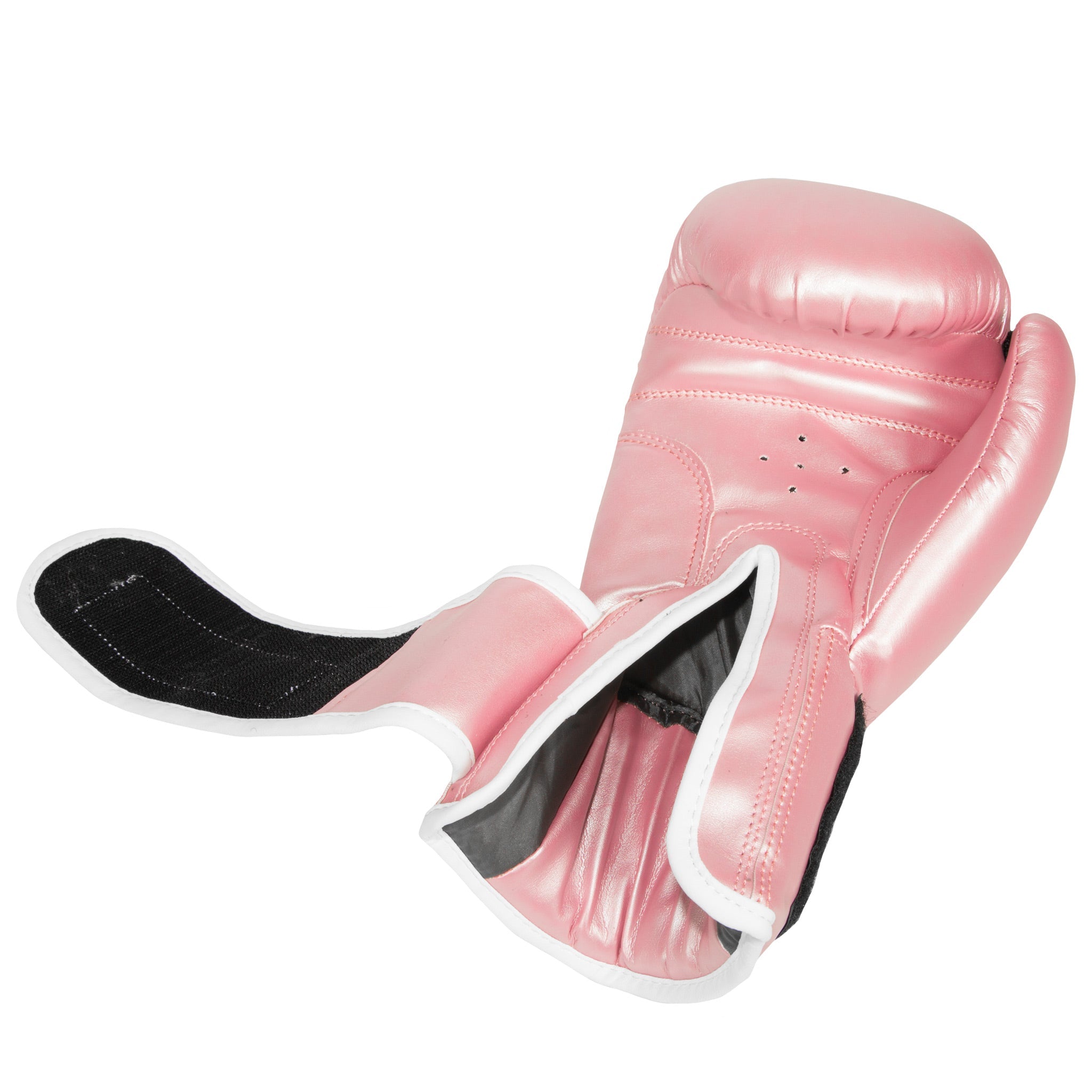 12-OZ METALLIC PINK FLORAL PROFORCE BOXING GLOVES