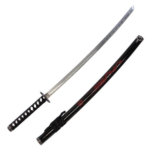 Black Sword w/ Red Dragon Samurai Sword 40"