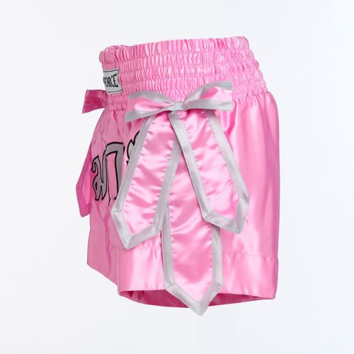 ProForce Sport® Angel Wing Muay Thai Shorts w/Pink Bows