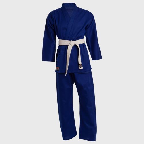 ProForce® Classic Karate Uniform (Elastic Drawstring w/Free Belt) 5 oz. 60/40 Blend Blue