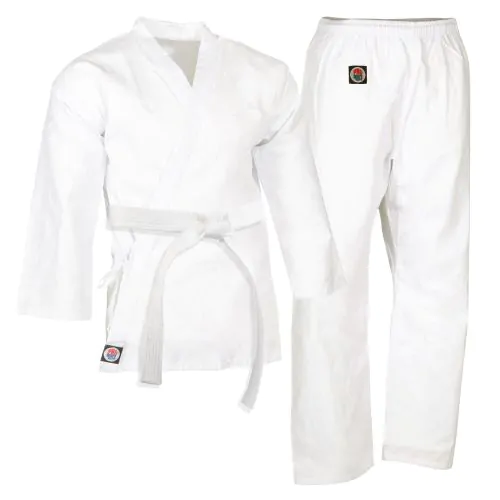ProForce® Basic Karate Uniform (Elastic Drawstring w/Free Belt) 5 oz. 60/40 Blend