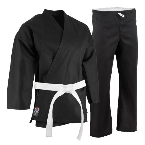 ProForce&#174; 5 oz. Original Karate Uniform (Elastic Drawstring) - 55/45 Blend - With Free White Belt