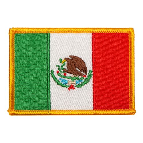 Mexican Flag Patch 2.25"x3.5"