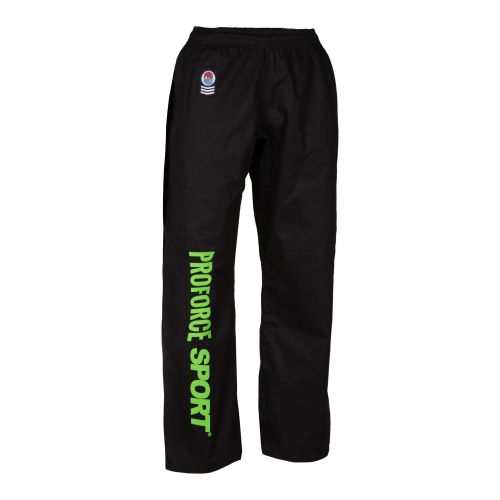 ProForce Sport® Neon Green Combat Pants  8 oz. Black w/ Back Pocket