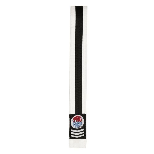 ProForce® II 1.5" Double Wrap Black Stripe Karate Belt