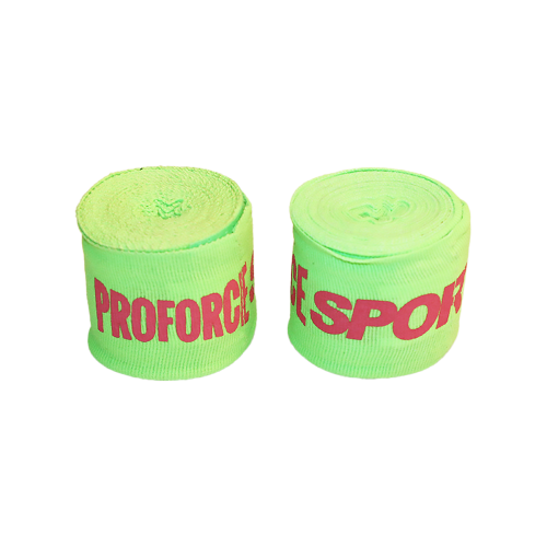 ProForce Sport® Handwrap Neon Green with Pink Logo 150" (400cm)