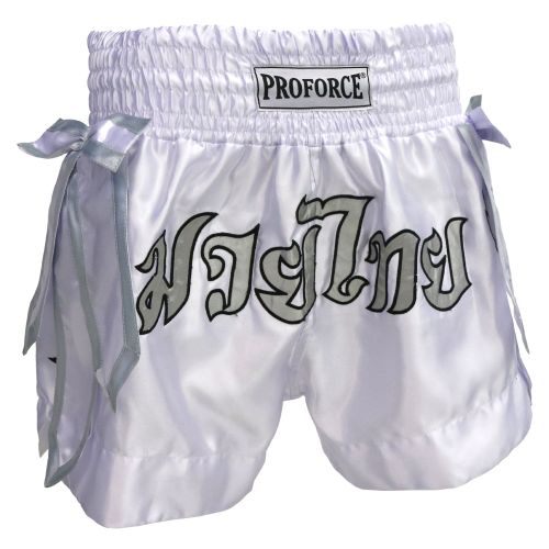 ProForce Sport® Angel Wing Muay Thai Shorts - w/ White Bows