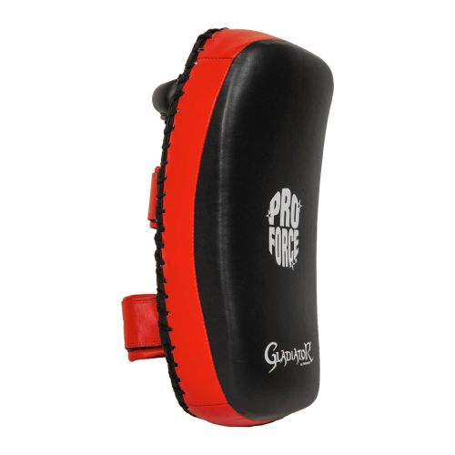 ProForce® Gladiator Curved Muay Thai Arm Shield Black/Red Leather
