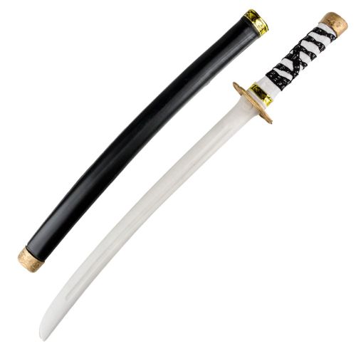 Plastic Ninja Black Sword 24" (Black Sheath w/ White Sword)