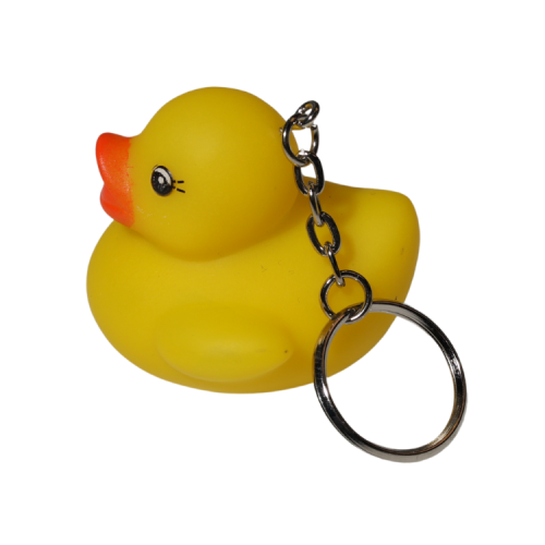 2" Rubber Ducky Keychain